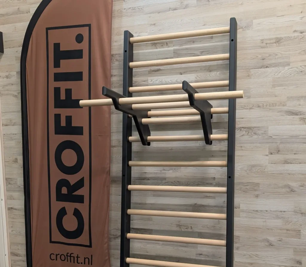 Croffit handgemaakte Swedisch ladder/Zweedse ladder met afneembare optrekstang en diprek