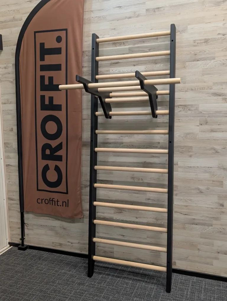 Croffit handgemaakte Swedisch ladder/Zweedse ladder met afneembare optrekstang en diprek