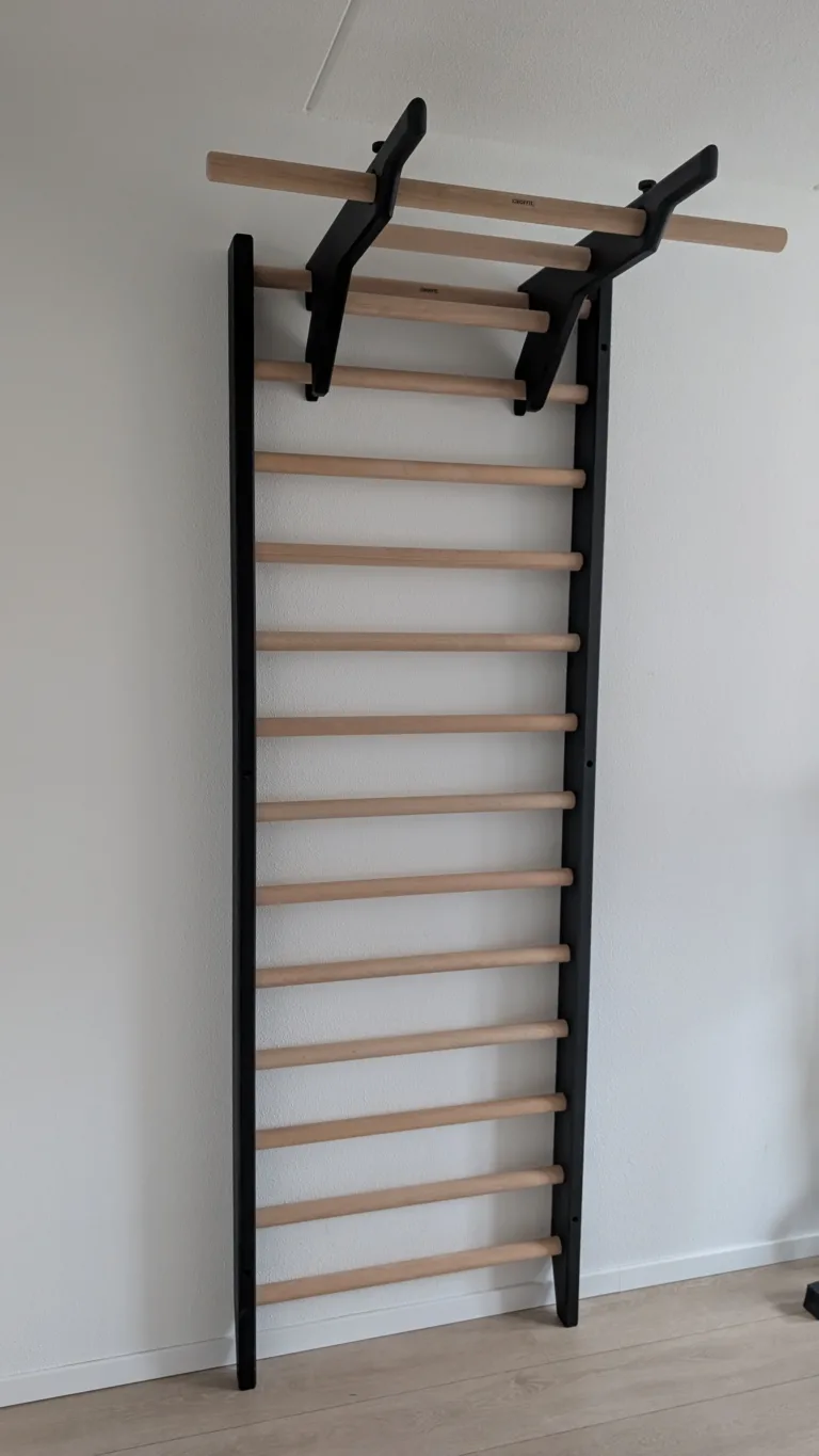 Croffit handgemaakte Swedisch ladder/Zweedse ladder met afneembare optrekstang en diprek